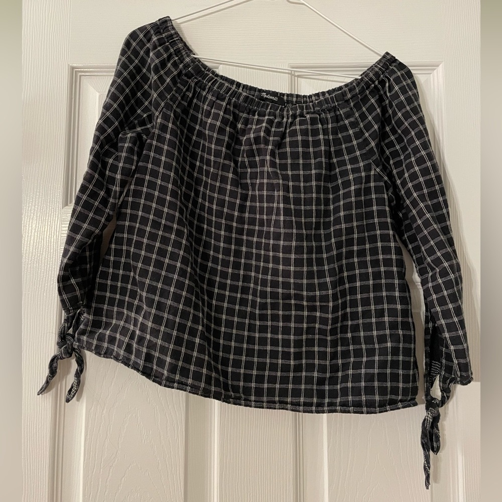 Madewell 3/4 sleeve peasant top